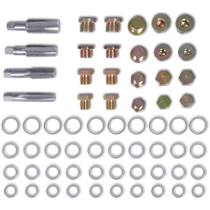 Reparationssats för oljeplugg 64 delar set M13 M15 M17 M20 vidaXL – bild 3