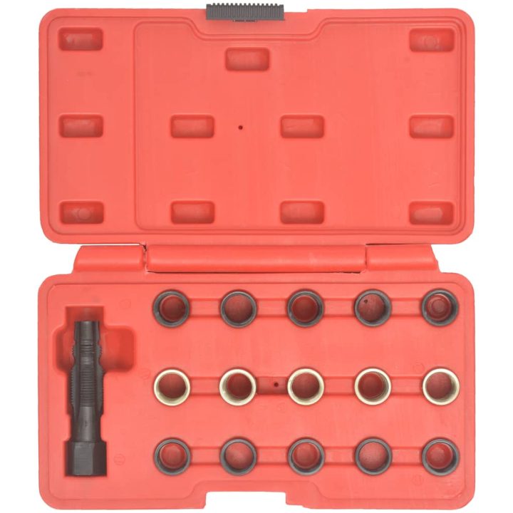 Reparationssats för tändstiftsgängor 16 delar M14x1,25 vidaXL – bild 3