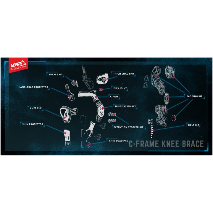 Reservdel till skydd C-Frame Pro Vänster Leatt – bild 2