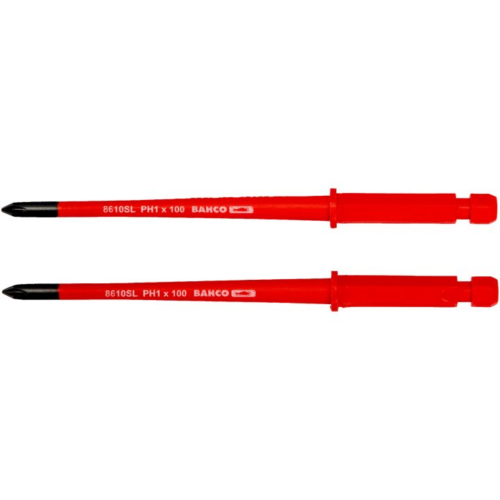 Reservklinga Elskruvmejsel Isolerad 1000V PH 2-Pack BAHCO PH1 x 100 mm – bild 2