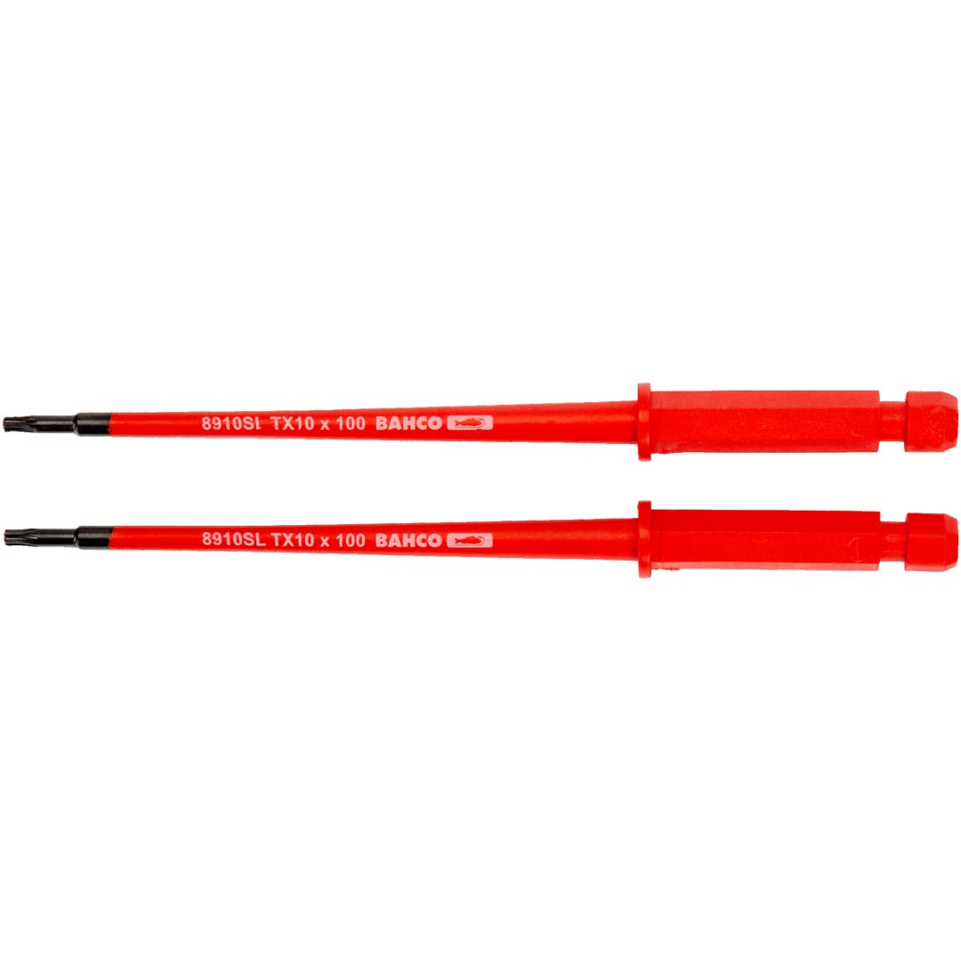Reservklinga Elskruvmejsel Isolerad 1000V TORX 2-Pack BAHCO T10 x 100 mm – bild 2