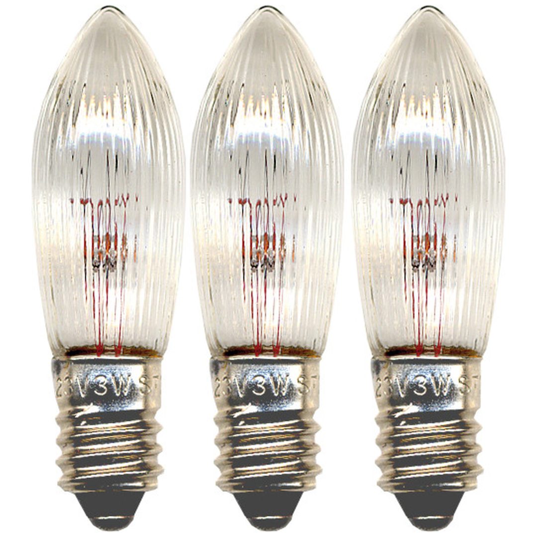 Reservlampa 3-pack Sparebulb Transparent Star Trading 3W - 23V