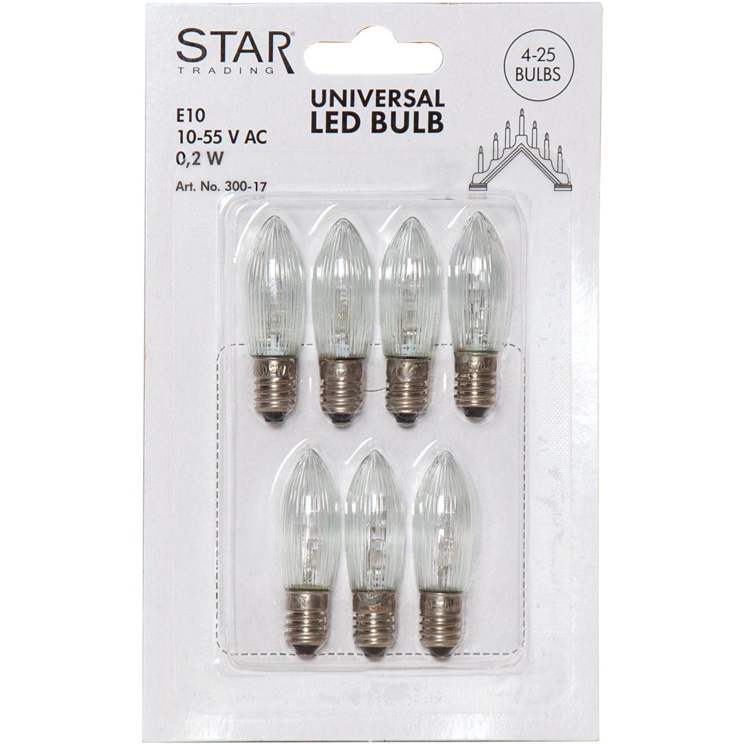 Reservlampa 7-pack Sparebulb Universal LED Transparent Star Trading – bild 4