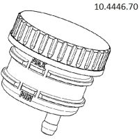 Reservoir for master cylinder strait exit clamp fixing Brembo