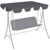 Reservtak för hammock antracit vidaXL 150/130 x 105/70 cm – miniatyr 1