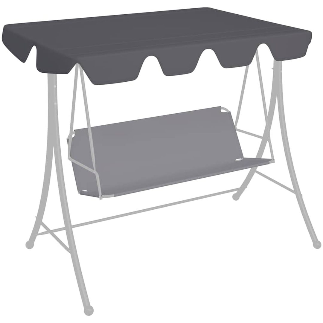 Reservtak för hammock antracit vidaXL 150/130 x 105/70 cm