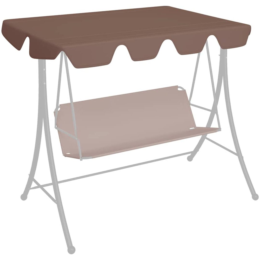 Reservtak för hammock brun vidaXL 150/130 x 105/70 cm