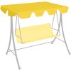 Reservtak för hammock gul vidaXL 150/130 x 105/70 cm – miniatyr 1