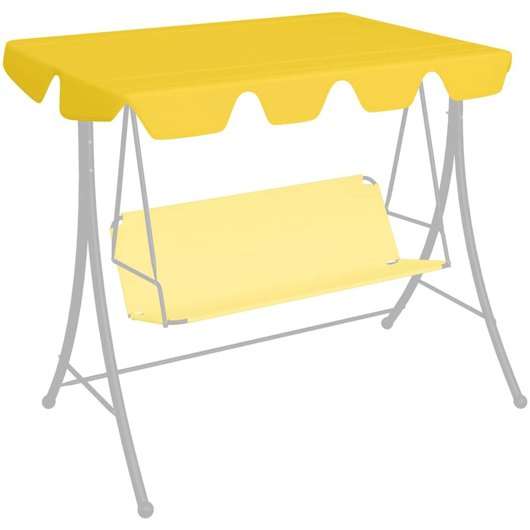 Reservtak för hammock gul vidaXL 150/130 x 105/70 cm