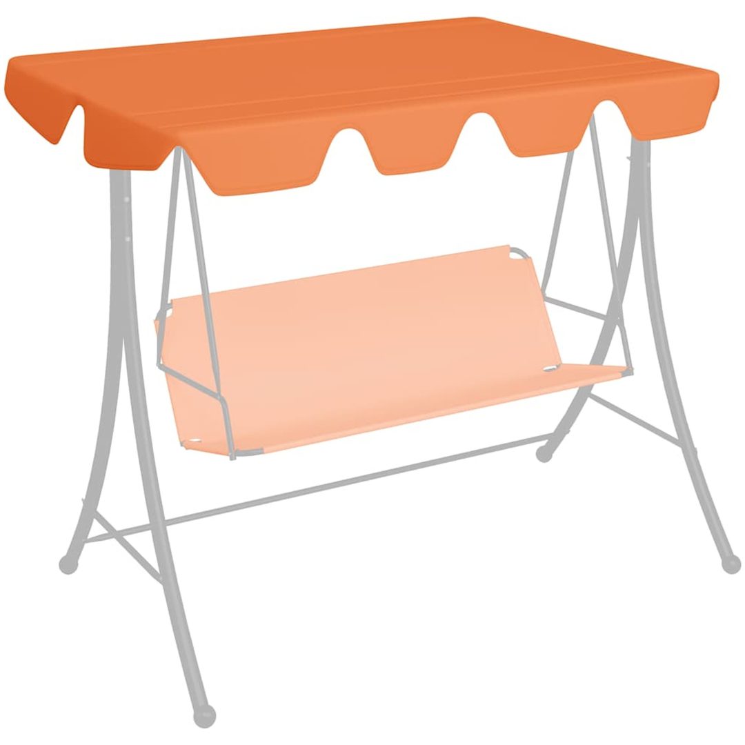 Reservtak för hammock orange vidaXL 150/130 x 105/70 cm