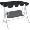 Reservtak för hammock svart vidaXL 150/130 x 105/70 cm – miniatyr 1