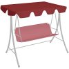 Reservtak för hammock vinröd vidaXL 150/130 x 105/70 cm – miniatyr 1