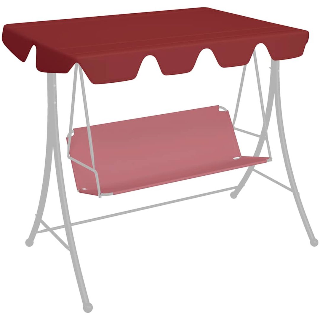 Reservtak för hammock vinröd vidaXL 150/130 x 105/70 cm