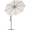 Reservtyg för frihängande parasoll sandfärgat vit vidaXL 350 cm – miniatyr 4
