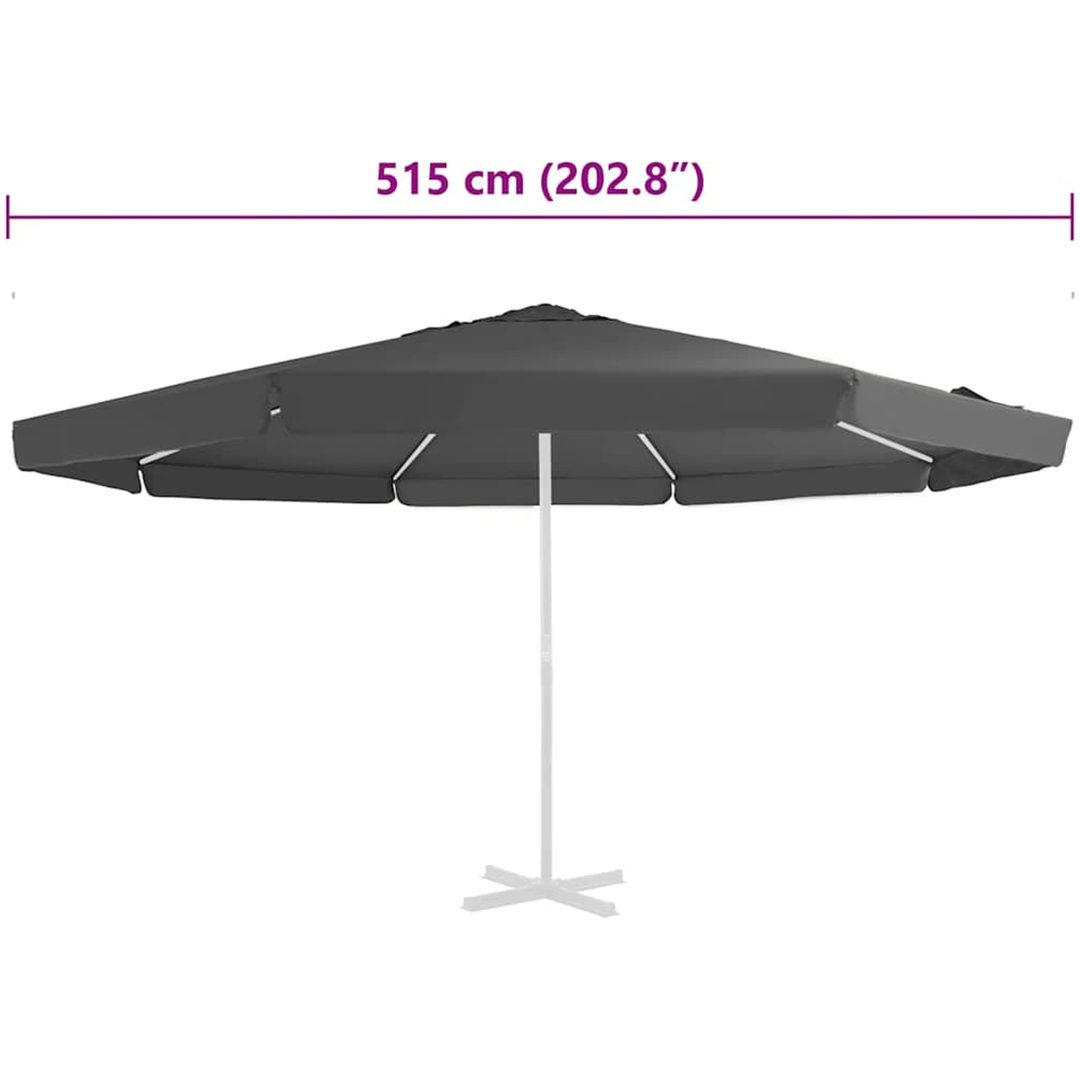 Reservtyg för parasoll antracit 500 cm vidaXL Φ 500 cm – bild 5