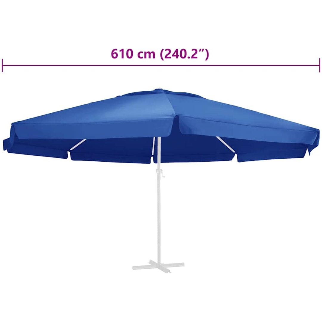 Reservtyg för parasoll azurblå 610 cm vidaXL Φ 610 cm – bild 5