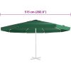 Reservtyg för parasoll grön 500 cm vidaXL Φ 500 cm – miniatyr 4
