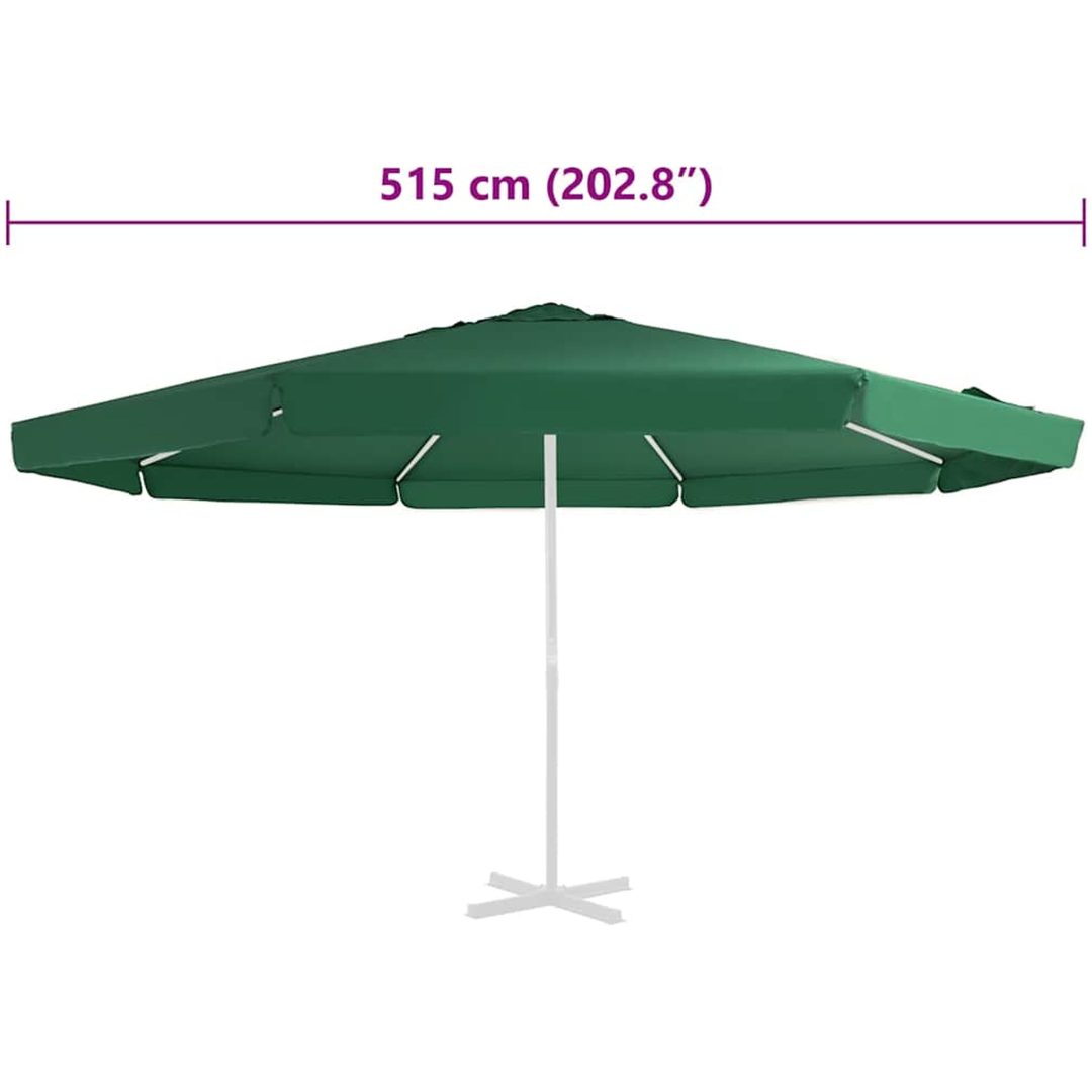 Reservtyg för parasoll grön 500 cm vidaXL Φ 500 cm – bild 4
