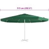 Reservtyg för parasoll grön 500 cm vidaXL Φ 500 cm – miniatyr 5