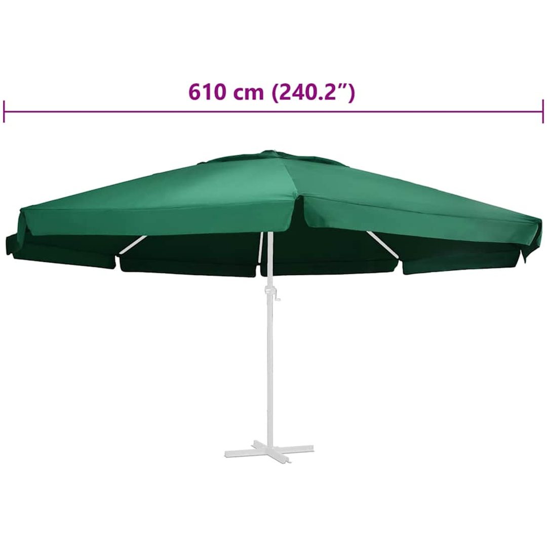 Reservtyg för parasoll grön 600 cm vidaXL Φ 600 cm – bild 5