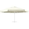 Reservtyg för parasoll sandfärgat 600 cm vidaXL Φ 600 cm – miniatyr 2