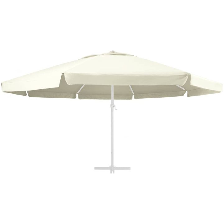 Reservtyg för parasoll sandfärgat 600 cm vidaXL Φ 600 cm – bild 2