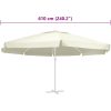 Reservtyg för parasoll sandfärgat 600 cm vidaXL Φ 600 cm – miniatyr 5