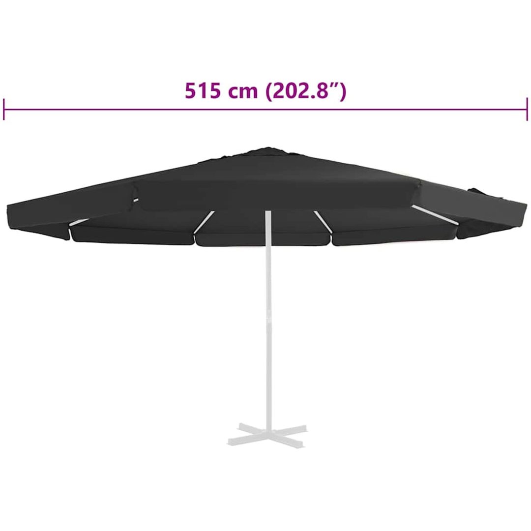 Reservtyg för parasoll svart 500 cm vidaXL Φ 500 cm – bild 4