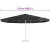 Reservtyg för parasoll svart 500 cm vidaXL Φ 500 cm – miniatyr 5