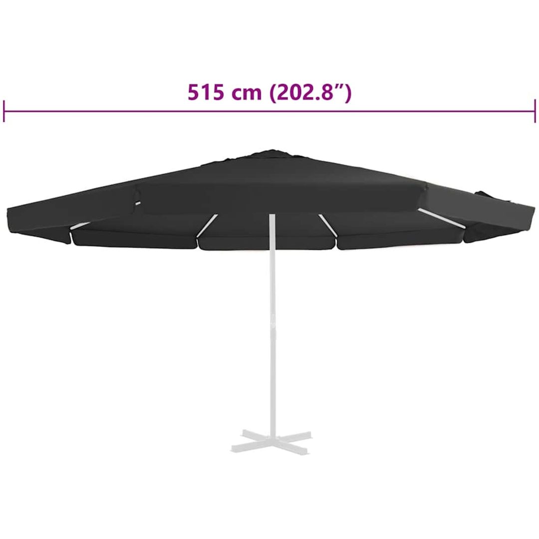 Reservtyg för parasoll svart 500 cm vidaXL Φ 500 cm – bild 5