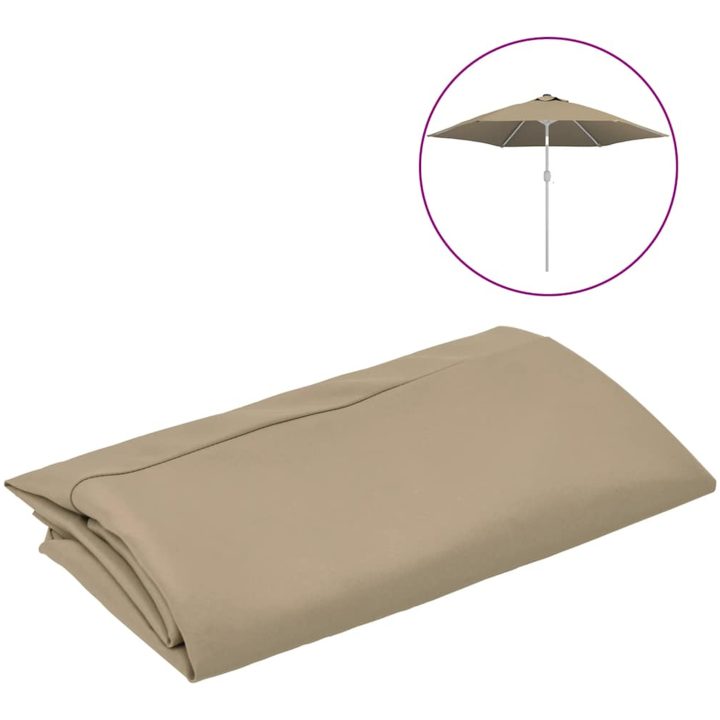 Reservtyg för parasoll taupe 300 cm vidaXL – bild 2
