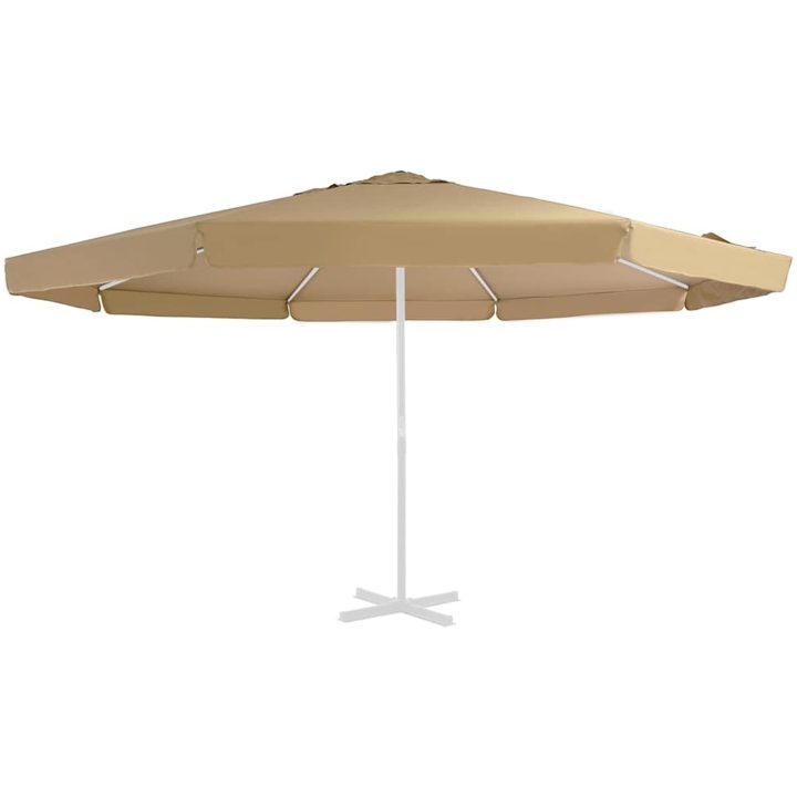 Reservtyg för parasoll taupe 500 cm vidaXL Φ 500 cm – bild 2