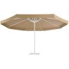 Reservtyg för parasoll taupe 500 cm vidaXL Φ 500 cm – miniatyr 3