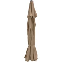 Reservtyg för parasoll taupe 500 cm vidaXL