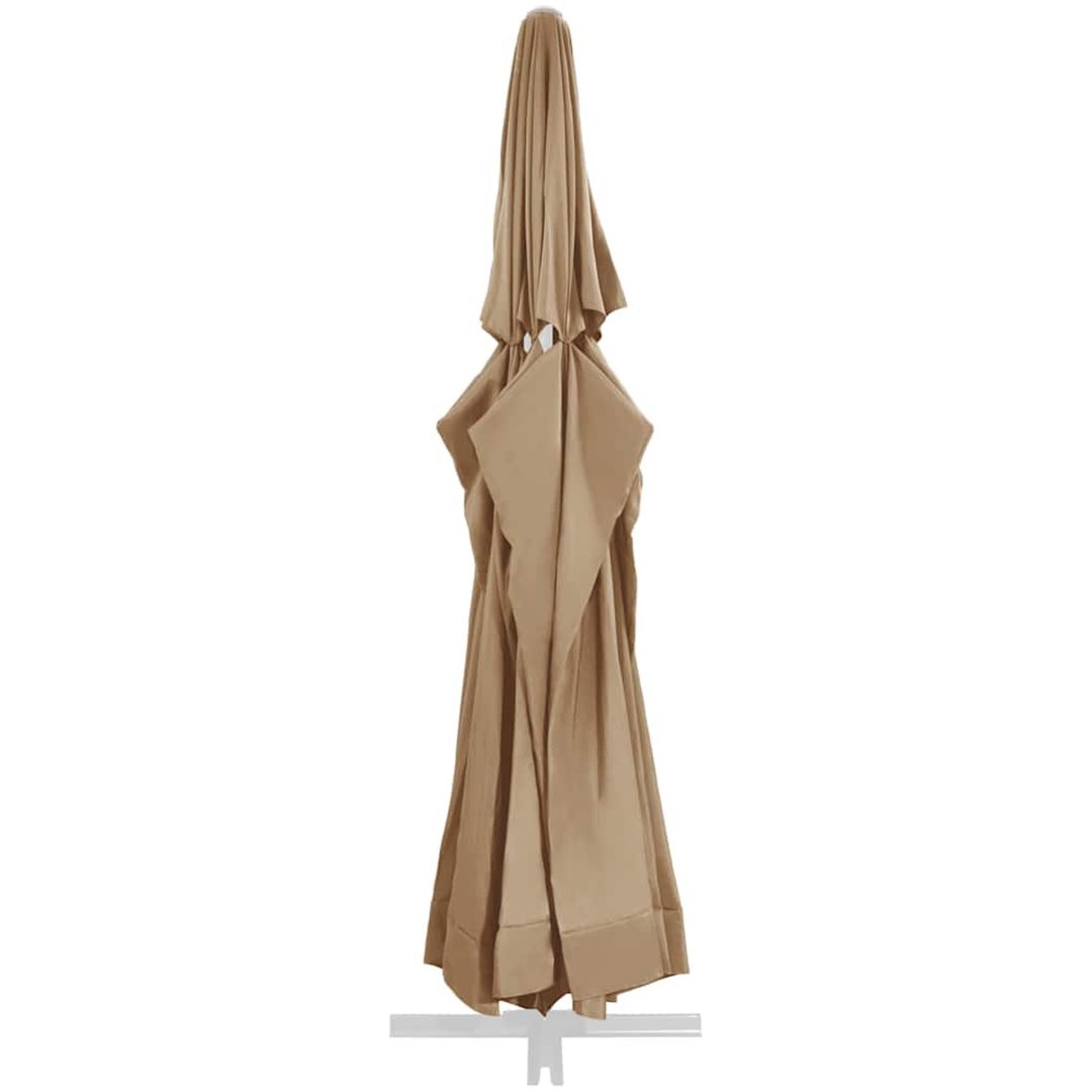 Reservtyg för parasoll taupe 600 cm vidaXL Φ 600 cm – bild 3