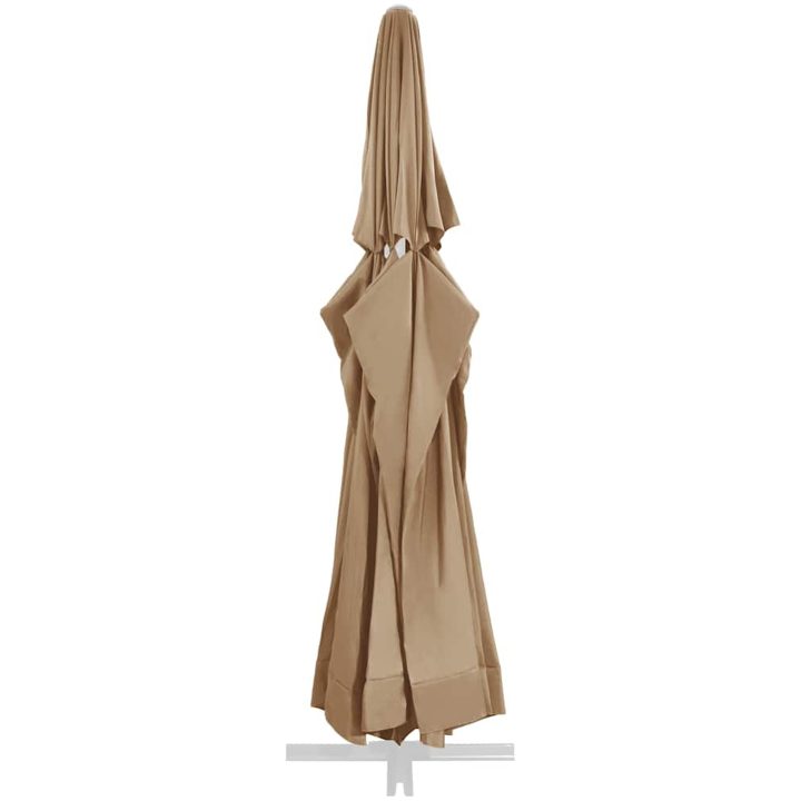 Reservtyg för parasoll taupe 600 cm vidaXL Φ 600 cm – bild 3