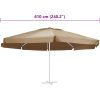 Reservtyg för parasoll taupe 600 cm vidaXL Φ 600 cm – miniatyr 4