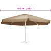 Reservtyg för parasoll taupe 600 cm vidaXL Φ 600 cm – miniatyr 5