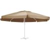 Reservtyg för parasoll taupe 600 cm vidaXL Φ 600 cm – miniatyr 1