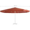 Reservtyg för parasoll terrakotta 500 cm vidaXL Φ 500 cm – miniatyr 4