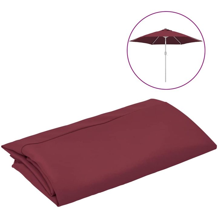 Reservtyg för parasoll vinröd 300 cm vidaXL – bild 2