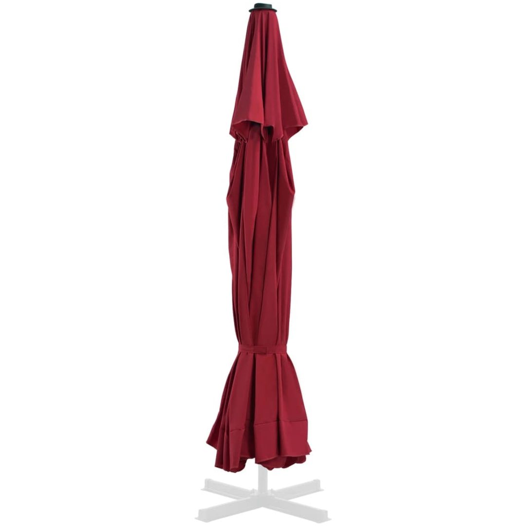 Reservtyg för parasoll vinröd 500 cm vidaXL Φ 500 cm – bild 3