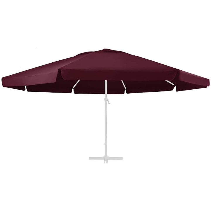 Reservtyg för parasoll vinröd 610 cm vidaXL Φ 610 cm – bild 2