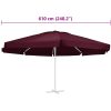 Reservtyg för parasoll vinröd 610 cm vidaXL Φ 610 cm – miniatyr 5