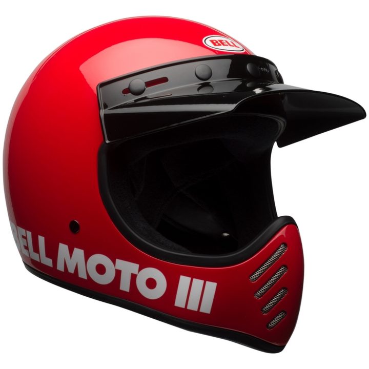 Retrohjälm Moto-3 Classic Glans Röd BELL s – bild 8