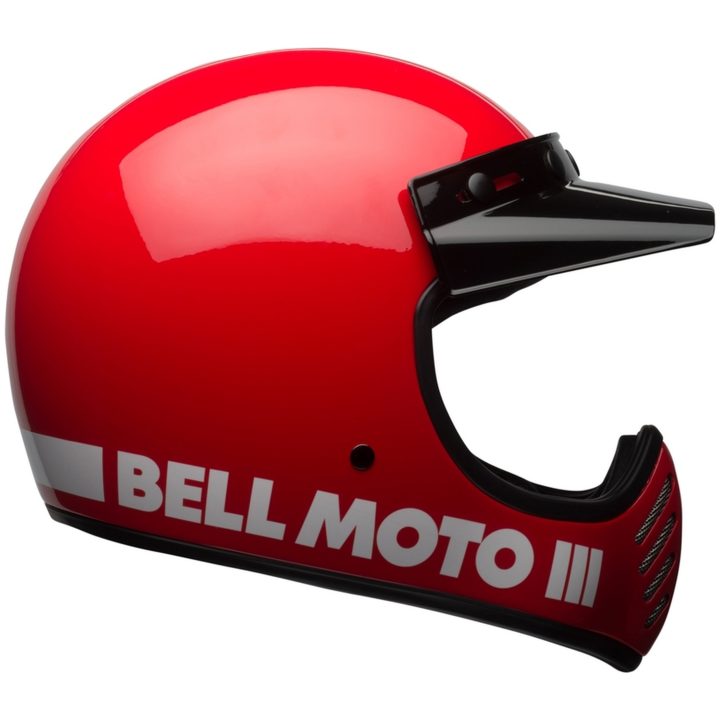 Retrohjälm Moto-3 Classic Glans Röd BELL s – bild 4