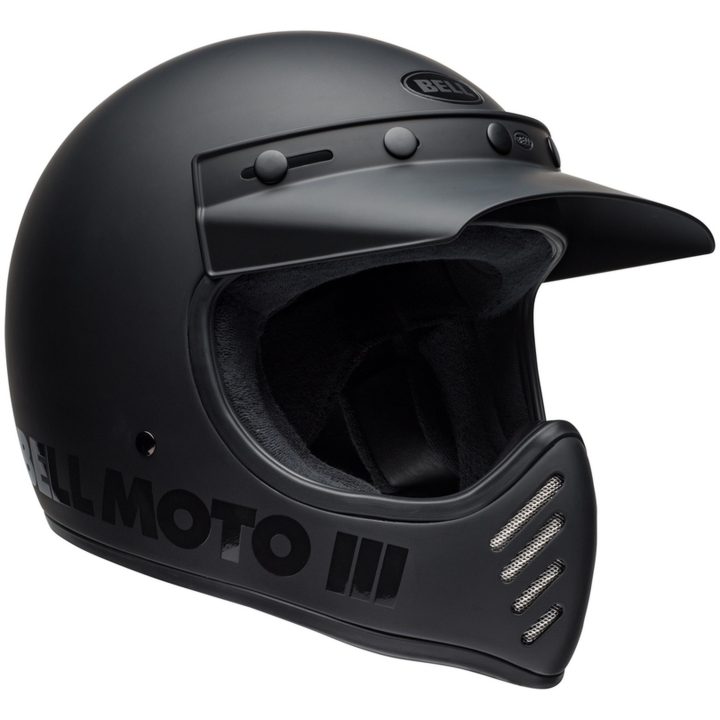 Retrohjälm Moto-3 Classic Matt Glans Svart BELL s – bild 9