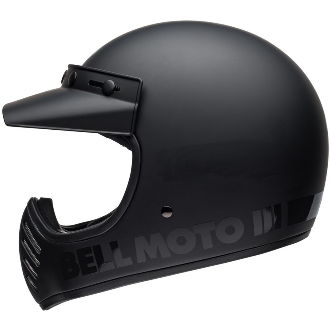 Retrohjälm Moto-3 Classic Matt Glans Svart BELL s – bild 6
