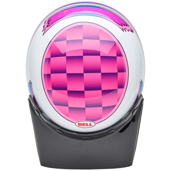 Retrohjälm Moto-3 Deathspray Glans Rosa/lila/vit BELL s – bild 8