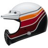 Retrohjälm Moto-3 Rsd Saddleback Satin Glans Vit/svart BELL s – miniatyr 4
